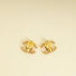 Chanel Gold Finish   CC Clip On Earrings