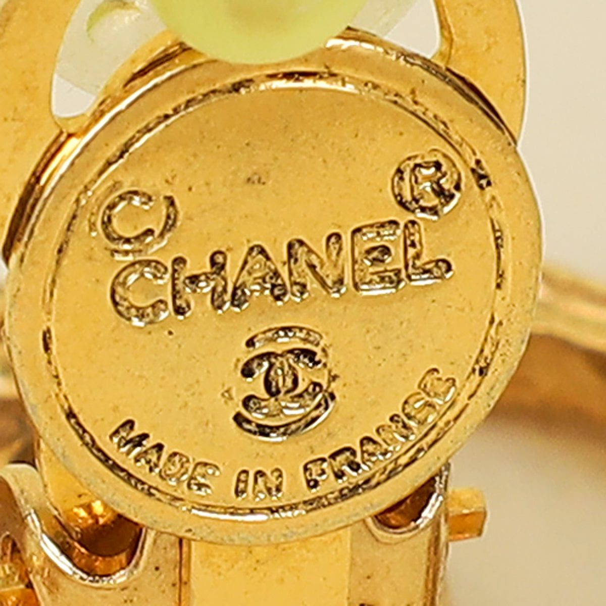 Chanel Gold Finish   CC Clip On Earrings