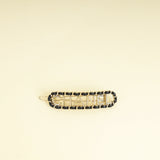 Chanel Black Logo Detail Hair Clip