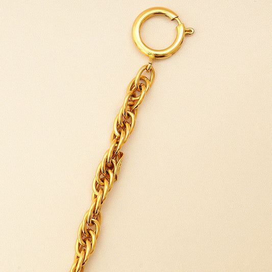 Chanel Gold   Logo Coin Chain Necklace