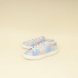 Chanel Multicolor CC Printed Fabric Quilted Low Top Sneakers 39