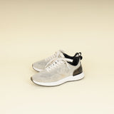 Chanel Beige CC Embroidered Mesh Sneaker 36.5