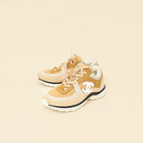 Chanel Beige CC Sneakers 38