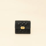 Chanel Black Boy Small Wallet