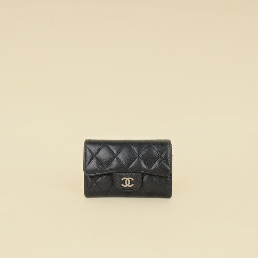 Chanel Black CC Classic Flap Card Holder