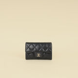 Chanel Black CC Classic Flap Card Holder