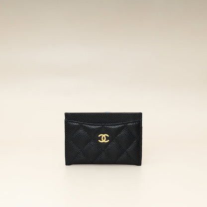 Chanel Black CC Classic Card Holder