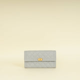 Chanel Grey Le Boy Flap Wallet
