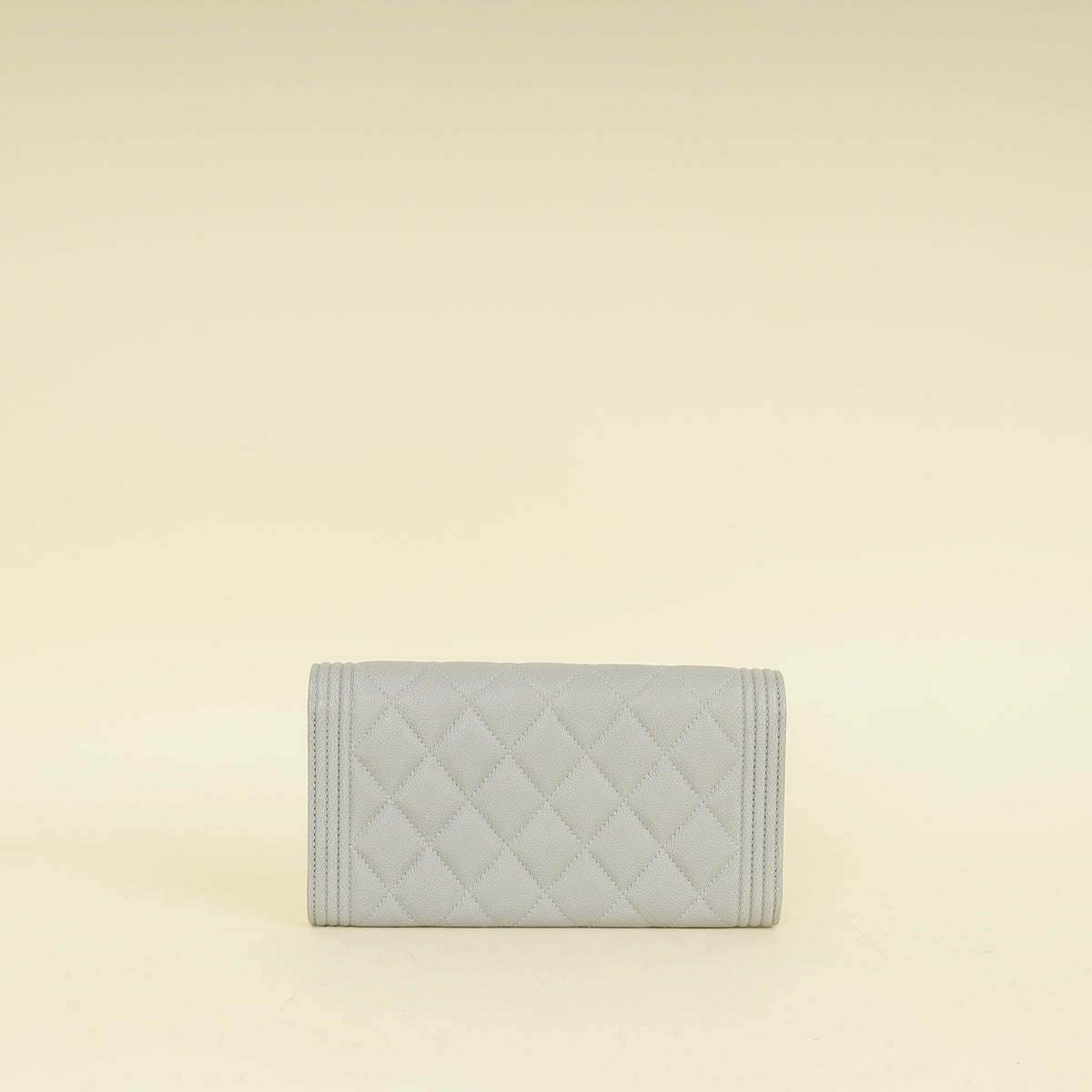 Chanel Grey Le Boy Flap Wallet