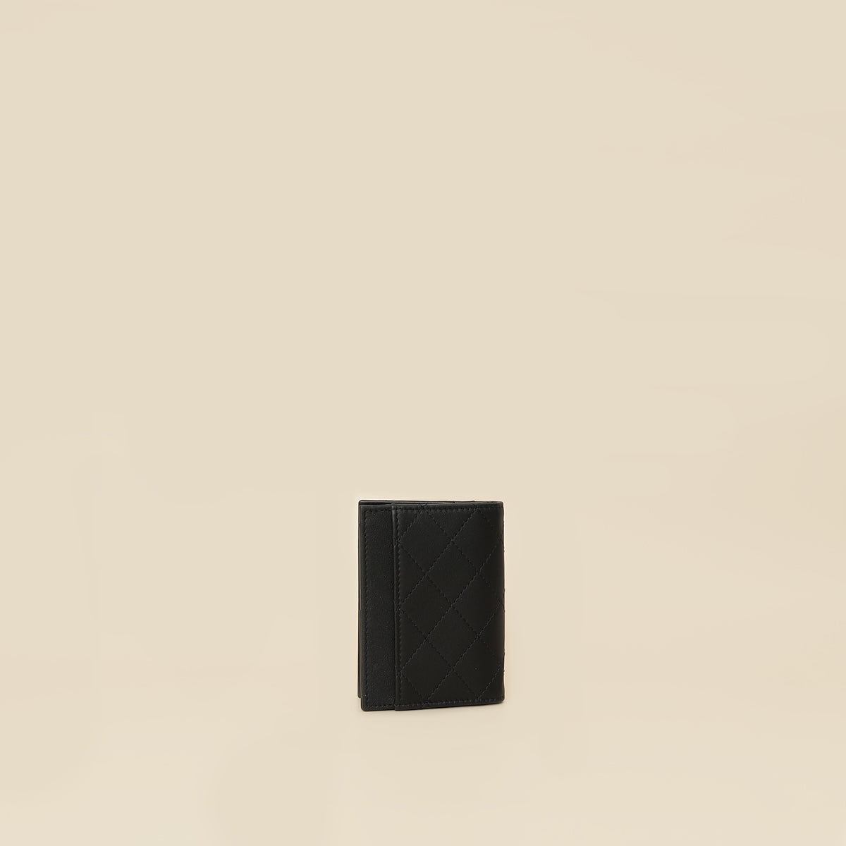 Chanel Black Quilted CC Card Holder