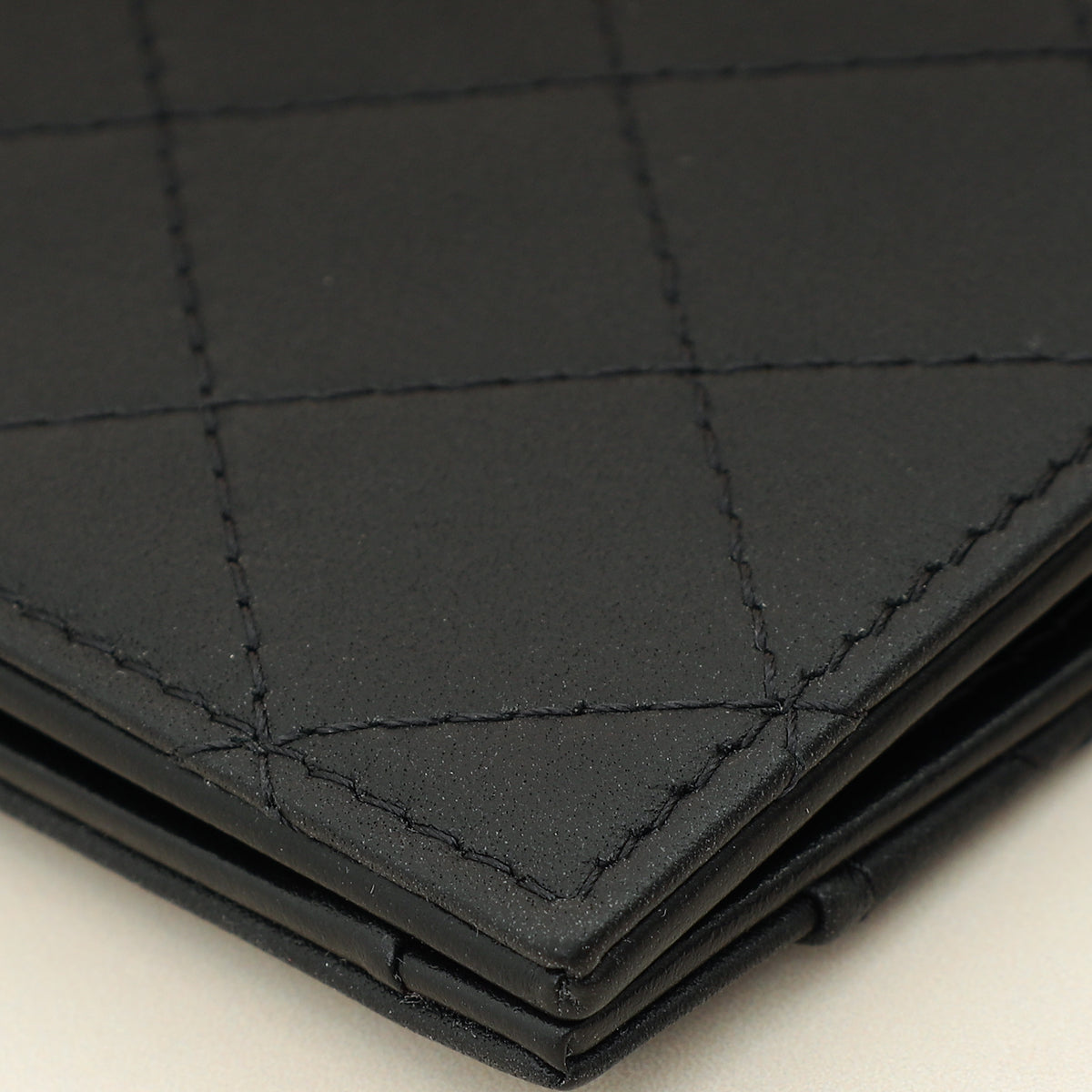 Chanel Black Quilted CC Card Holder