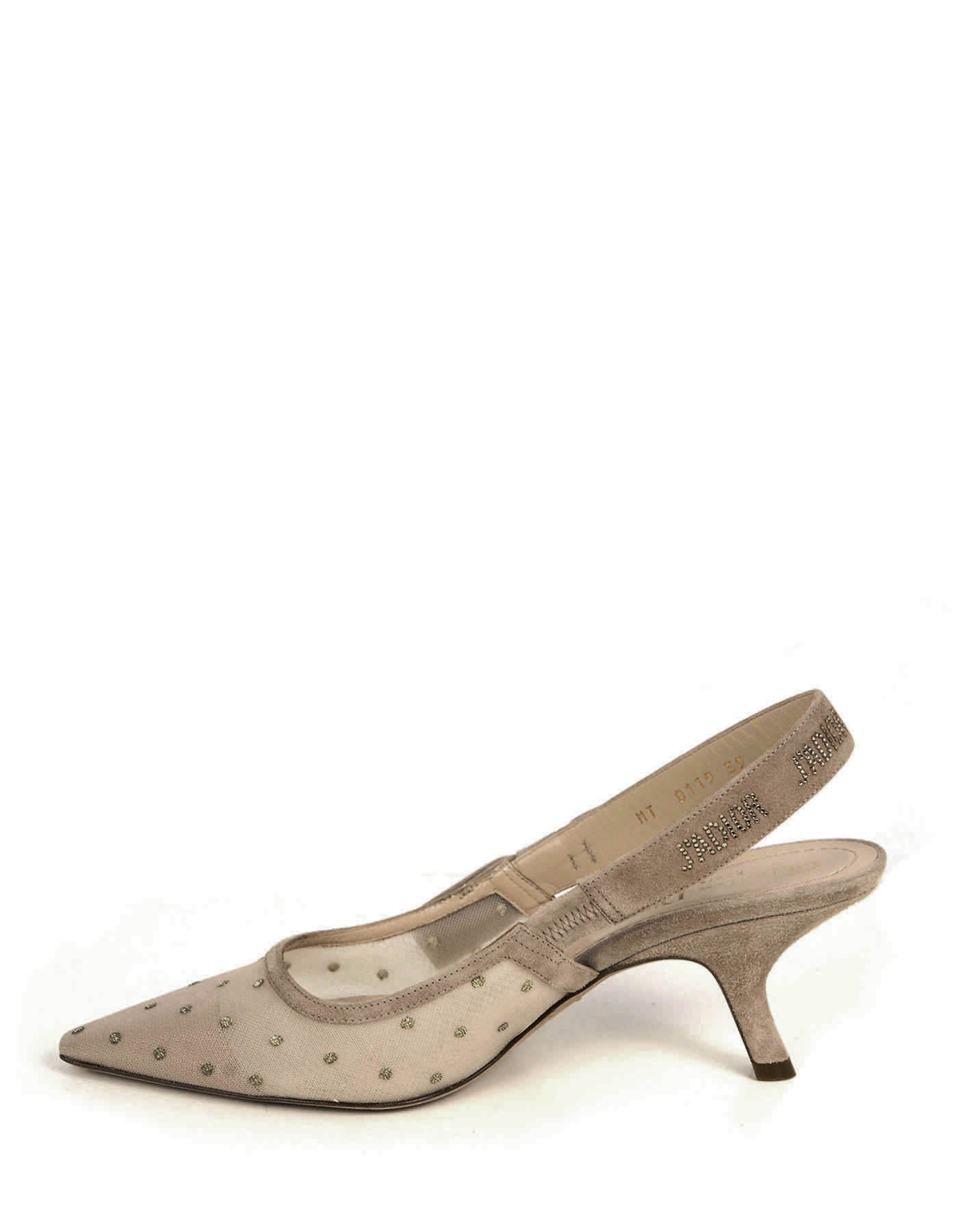 Christian Dior NEW Nude Plumetis J’ADIOR Slingback Pumps sz 39