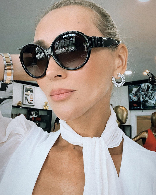 Channel Classic CC Black Sunglasses
