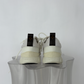 Louis Vuitton “Aftergame” Lace-Up Sneakers in White Knit Fabric & Leather
