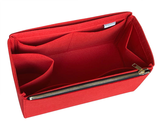 Organizer for [Keepall XS] (w/ Single Zipper Water Bottle Holder) Felt Organizer, Duffle Bag Tote Insert Bag Organiser