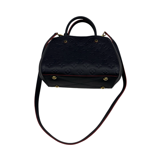 Handbag Luxury Designer By Louis Vuitton In Navy, Size:Medium
