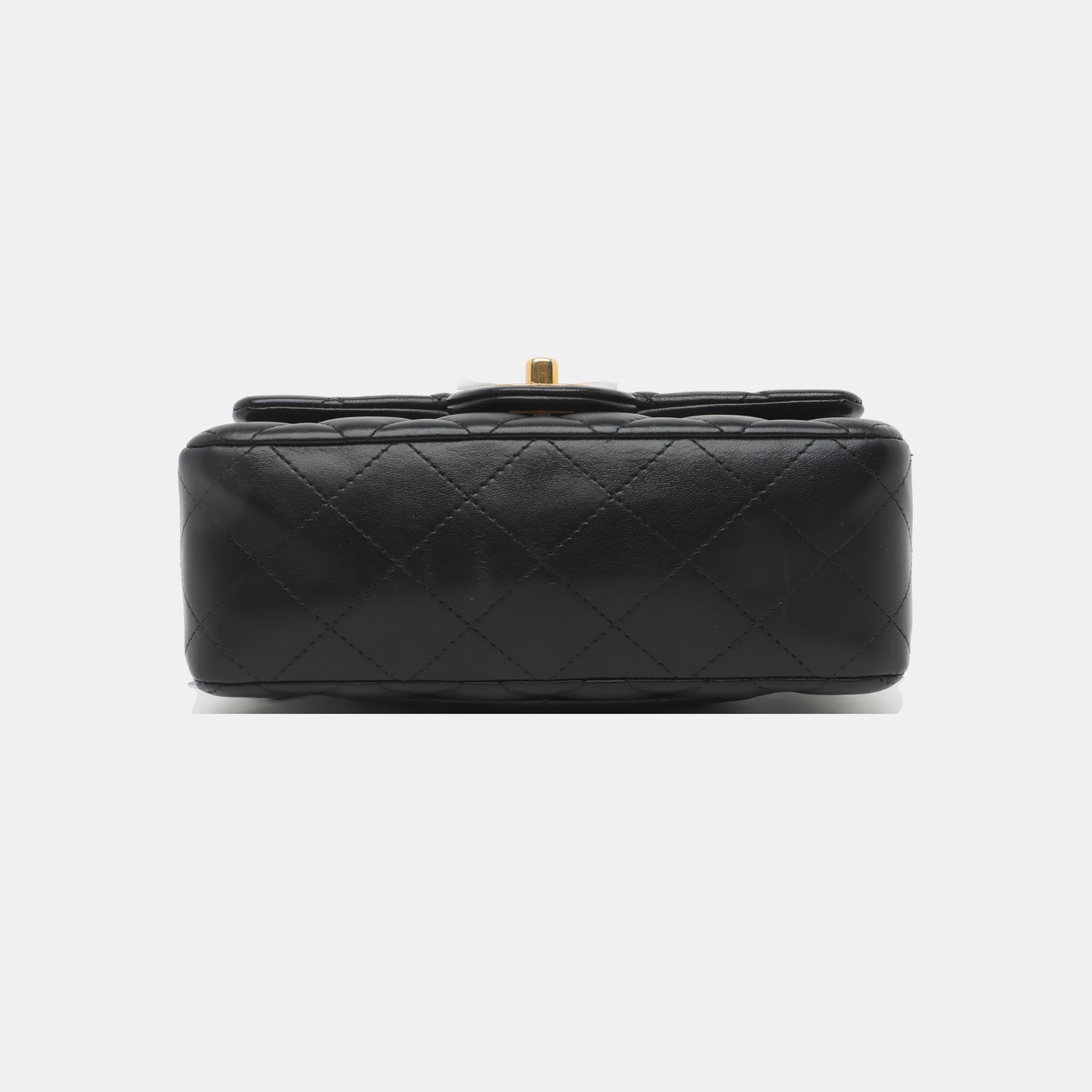 Chanel Classic Flap Rectangular Mini Black Lambskin Leather Gold Hardware, 2014-15