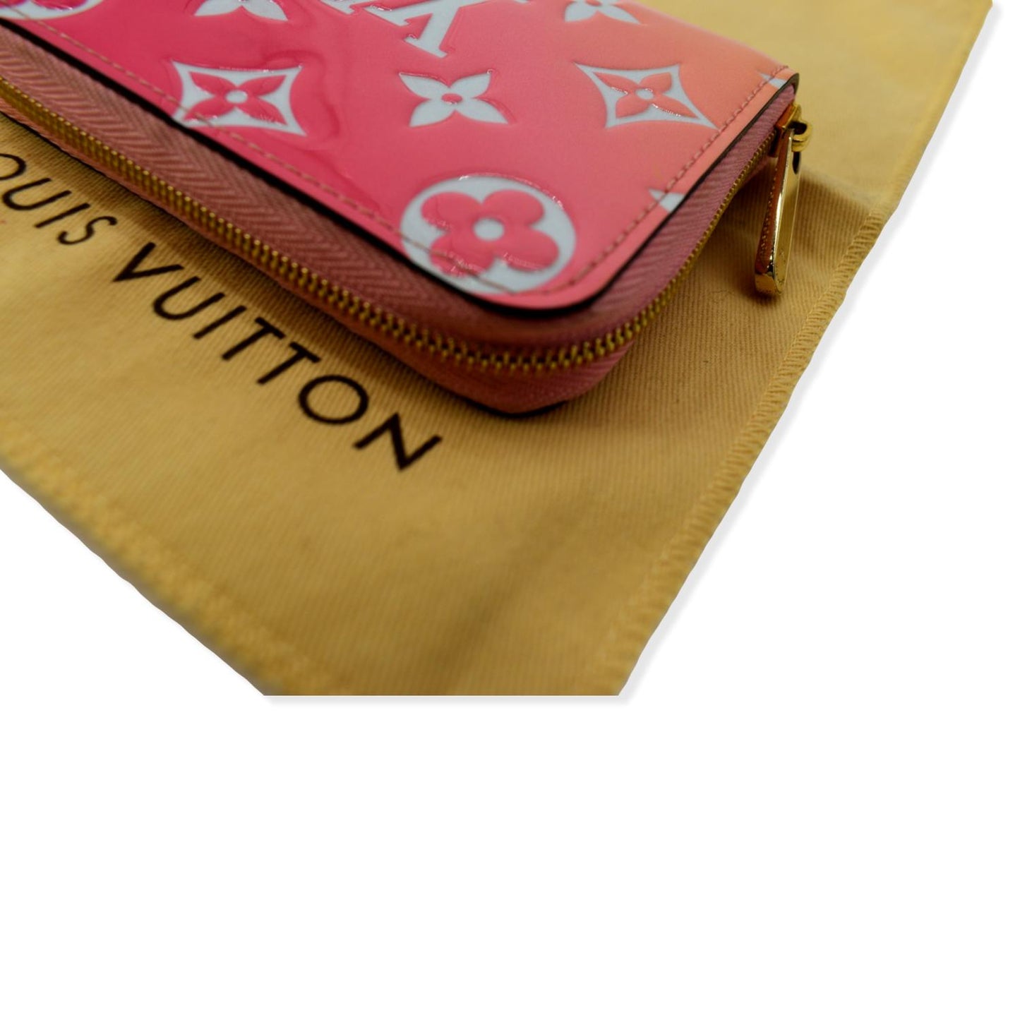 LOUIS VUITTON Vernis Leather Zippy Coin Purse Sunrise