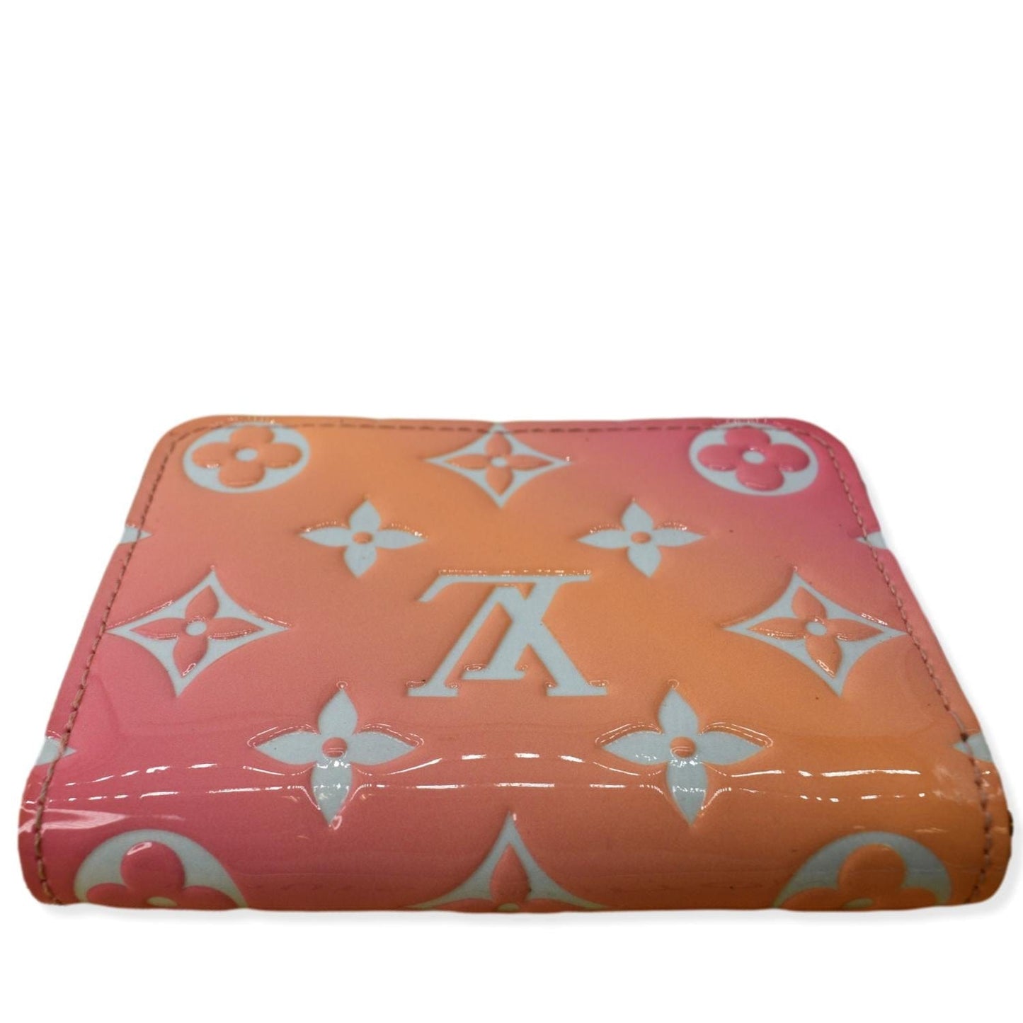 LOUIS VUITTON Vernis Leather Zippy Coin Purse Sunrise