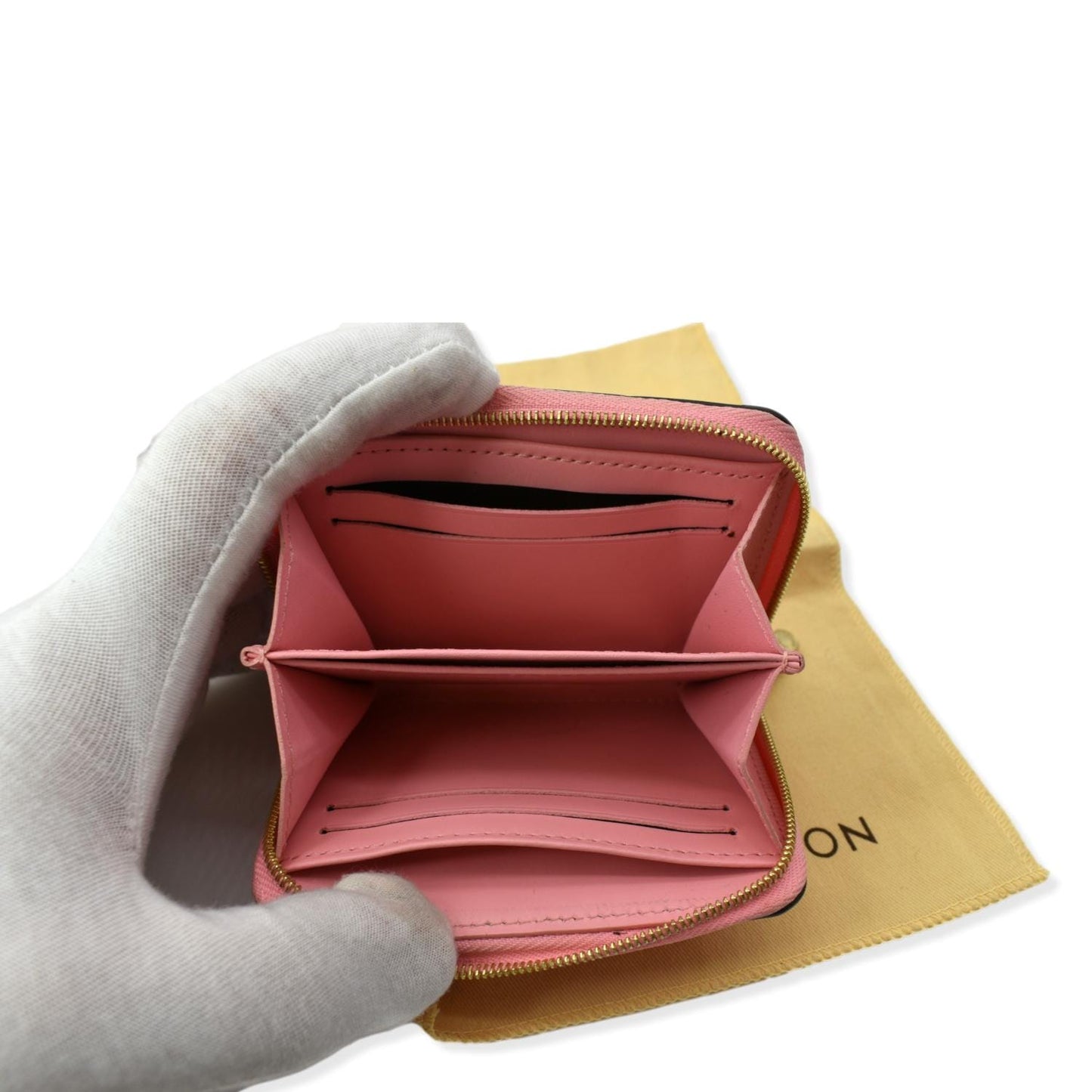 LOUIS VUITTON Vernis Leather Zippy Coin Purse Sunrise