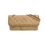 Chanel Chain Me Chain Around Medium Flap Bag Beige Calfskin Leather, 2011