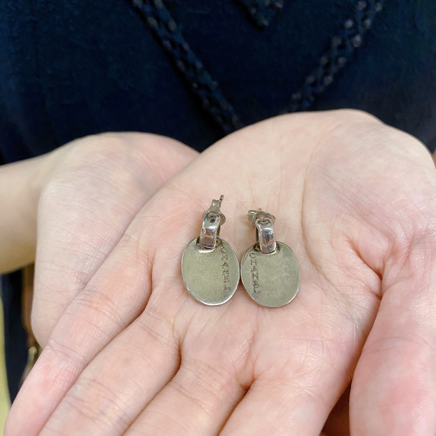 Chanel   Silver Earrings