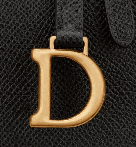 CHRISTIAN DYOR GRAINED CALFSKIN SADDLE BELT BAG