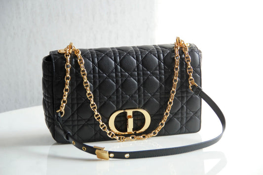 DIR 2023 Caro black real leather sling shoulder bag