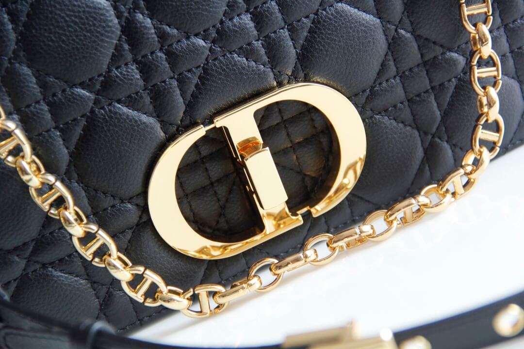 DIR 2023 Caro black real leather sling shoulder bag