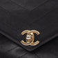 Chanel Womens Lambskin Crossbody Envelope Bag Black