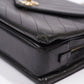 Chanel Womens Lambskin Crossbody Envelope Bag Black