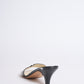 Chanel Black Leather Kitten Heels