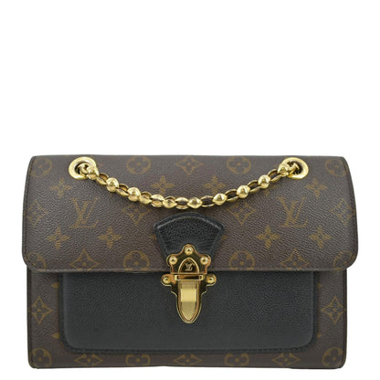 LOUIS VUITTON Victoire Monogram Canvas Crossbody Bag Black