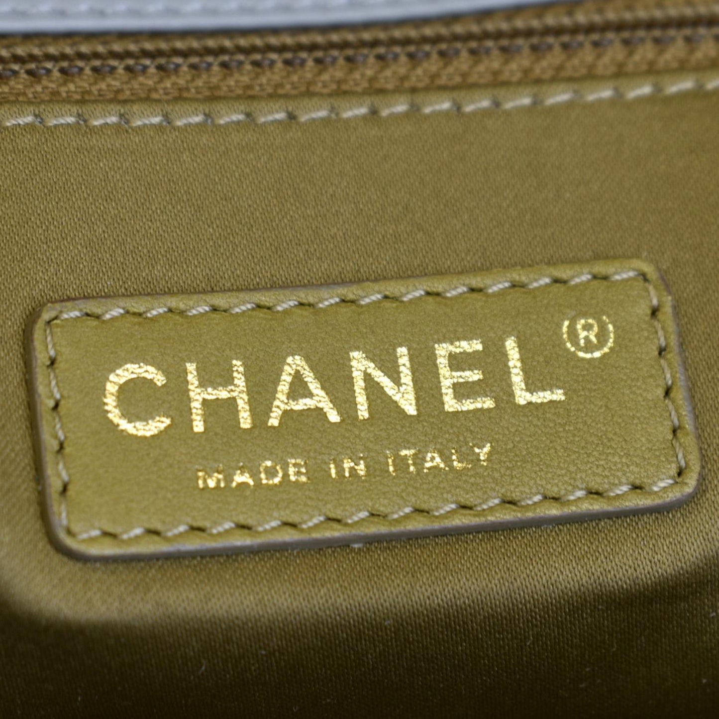 CHANEL East West Accordion Flap Quilted Calfskin Leather Shoulder Bag Grey