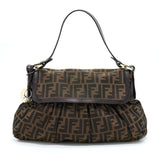 Fendi Zuuca Chef Flap Bag Canvas GHW