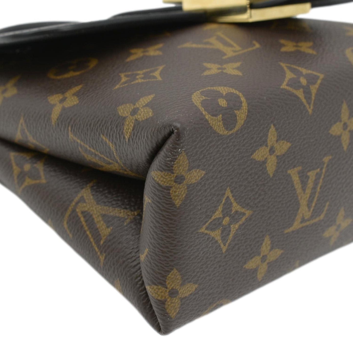 LOUIS VUITTON Locky BB Monogram Canvas Shoulder Bag Brown