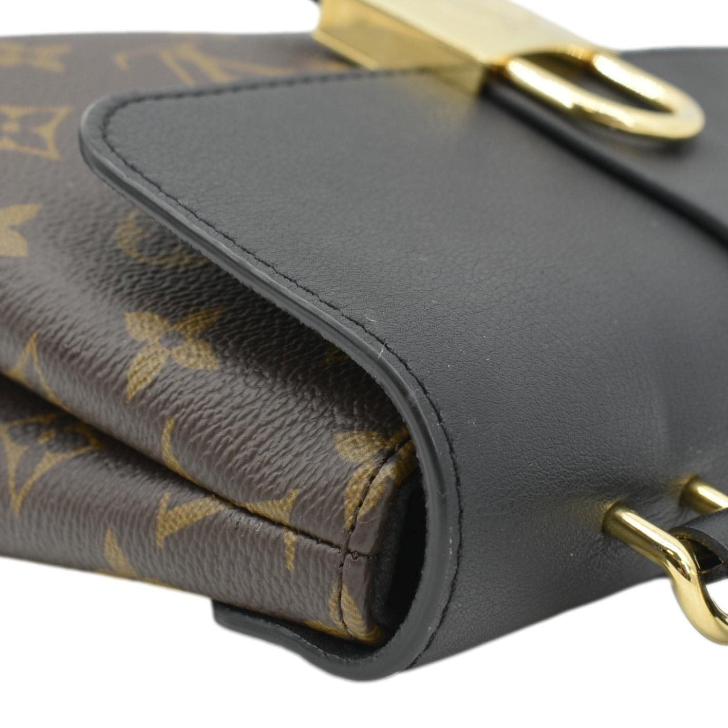 LOUIS VUITTON Locky BB Monogram Canvas Shoulder Bag Brown