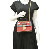 LOUIS VUITTON Wynwood Monogram Vernis Leather Crossbody Bag Red