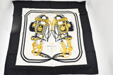 Hermes "Brides de Gala" Carre 90 in Black Silk