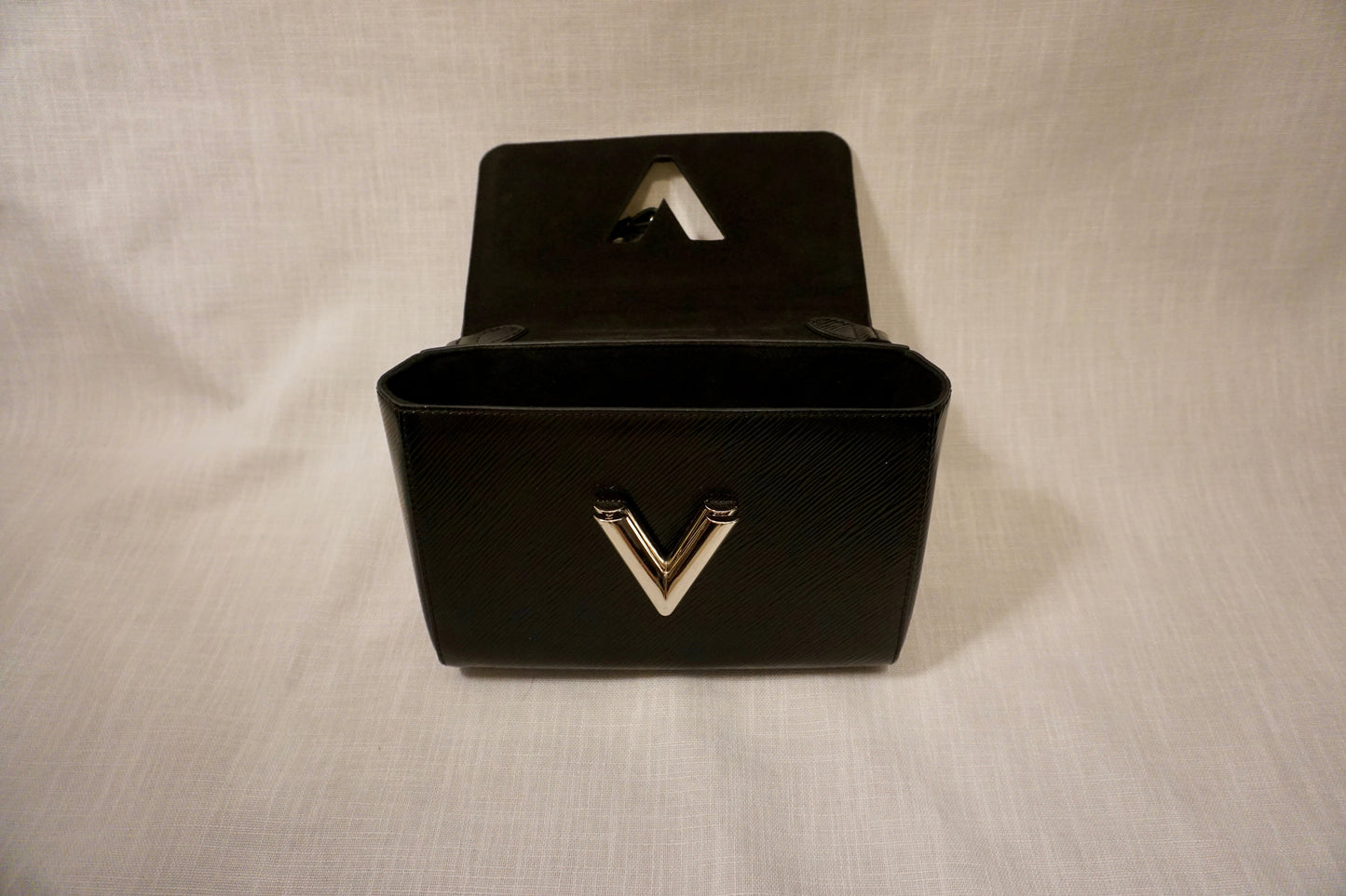 LOUIS VUITTON Epi Leather Twist MM Bag Black