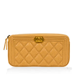 Boy Double Zip Clutch on Chain