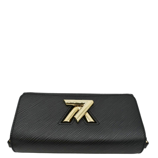 LOUIS VUITTON Twist West Epi Leather Crossbody Pochette Bag Black