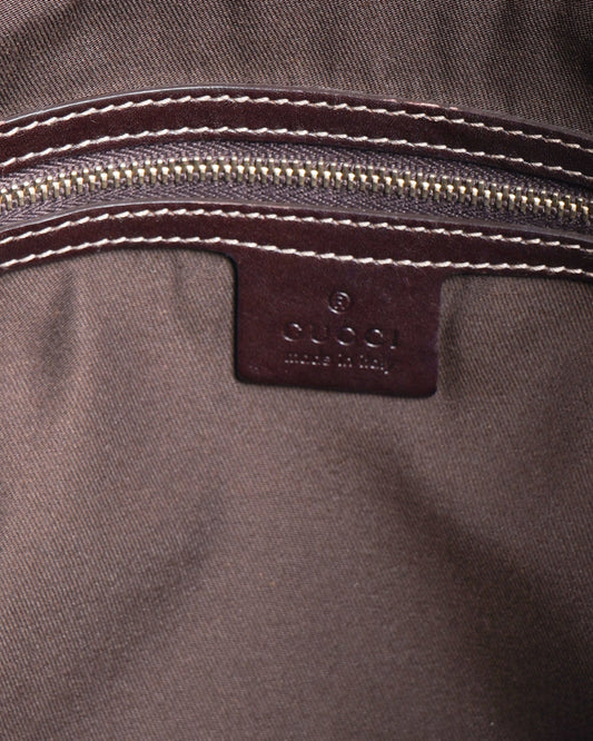 Gucci Jockey Leather Handbag