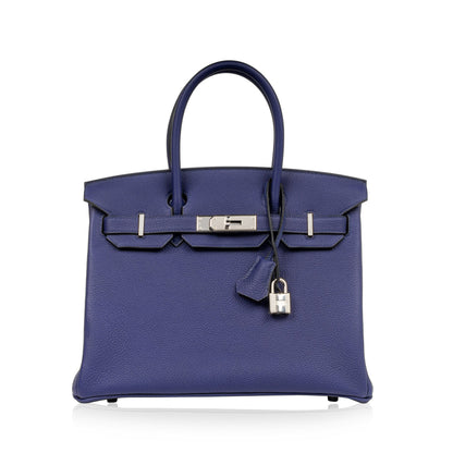 Birkin 30 - Bleu Encre Togo - PHW