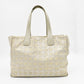 Chanel New Travel Line Tote in Champagne Canvas