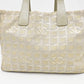 Chanel New Travel Line Tote in Champagne Canvas
