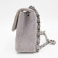 Chanel Mini Square in Lavender Gray Cotton Canvas