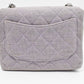 Chanel Mini Square in Lavender Gray Cotton Canvas