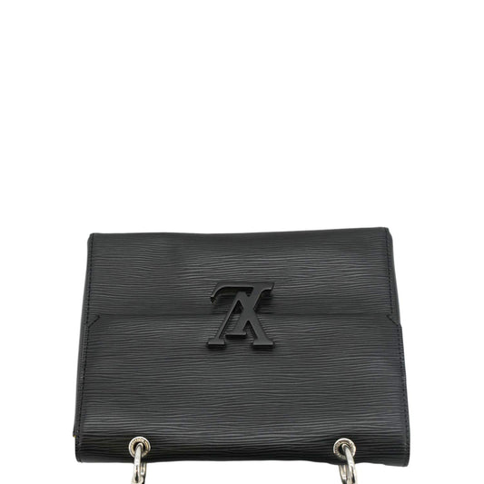 LOUIS VUITTON Grenelle PM Epi Leather Shoulder Bag Black