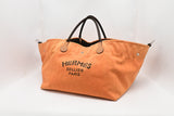 Hermes Fourre Tout de Cavalier in Orange Canvas